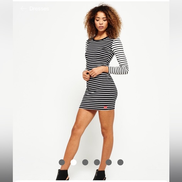 Superdry Dresses & Skirts - SUPERDRY long sleeve striped mini dress